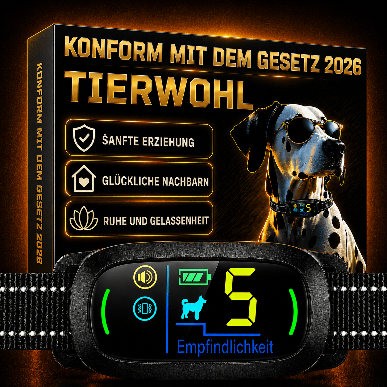 PAWPRO Alpha2 – Antibellhalsband mit KI · 100 % ohne Stromstoß