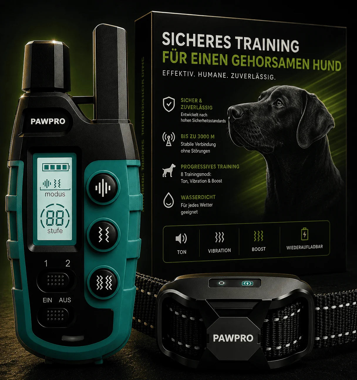 Empfohlenes PAWPRO-Halsband für Ihren Hund