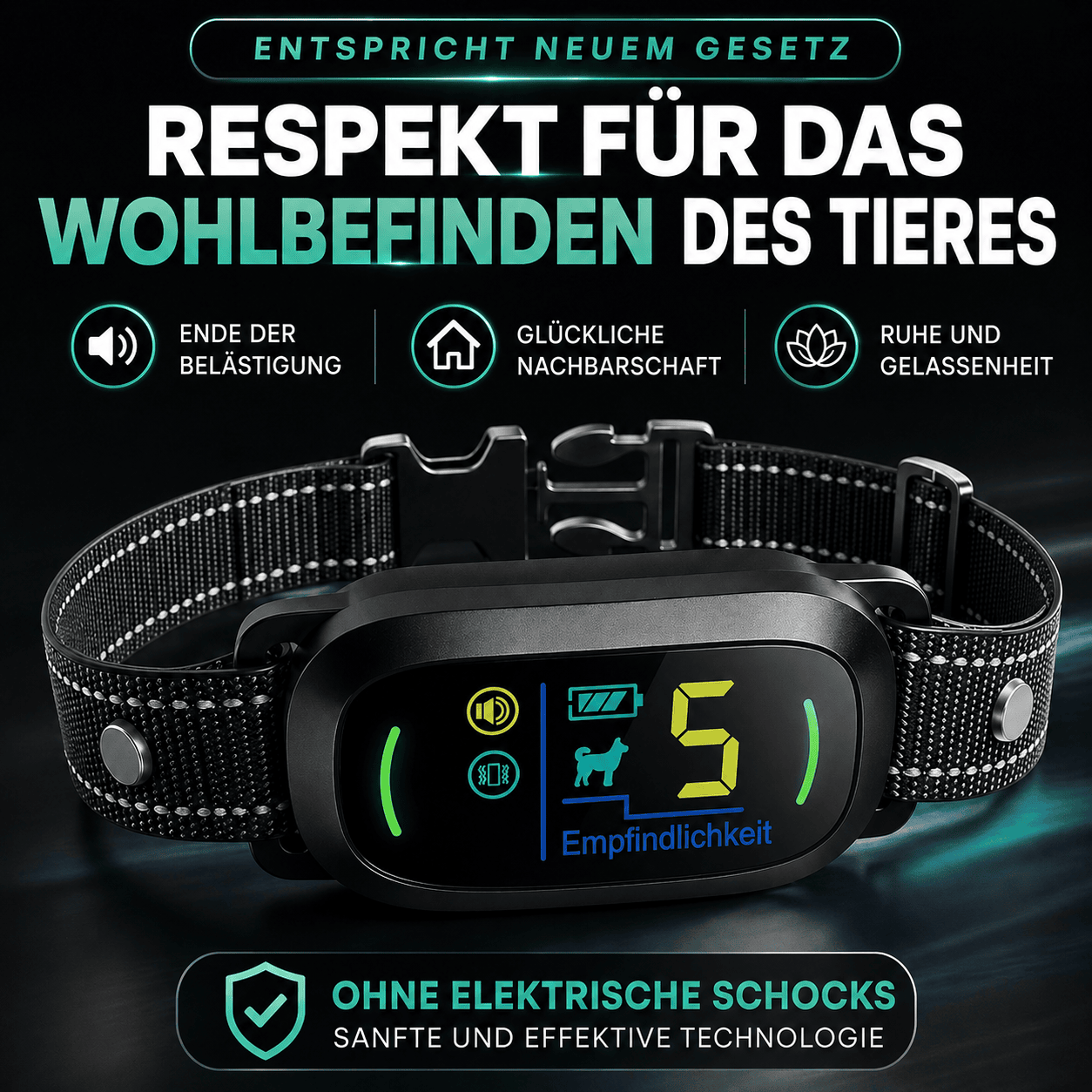 PAWPRO Alpha2 – Antibellhalsband mit KI · 100 % ohne Stromstoß — Bild ansehen 2