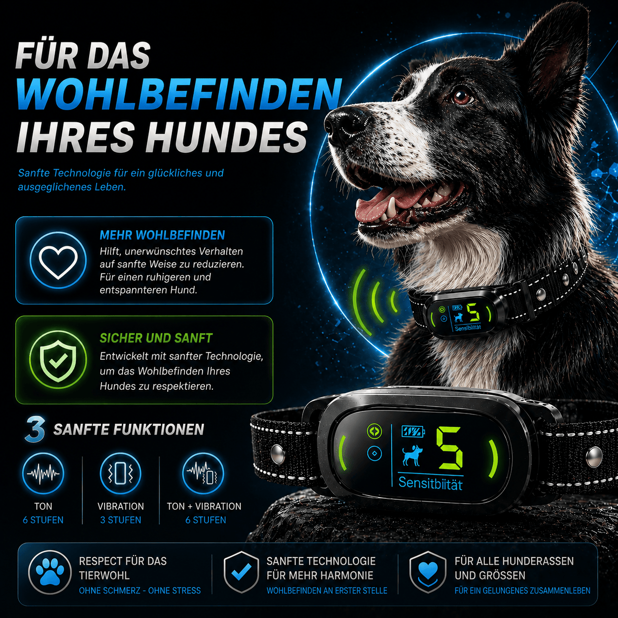 PAWPRO Alpha2 – Antibellhalsband mit KI · 100 % ohne Stromstoß — Bild ansehen 4