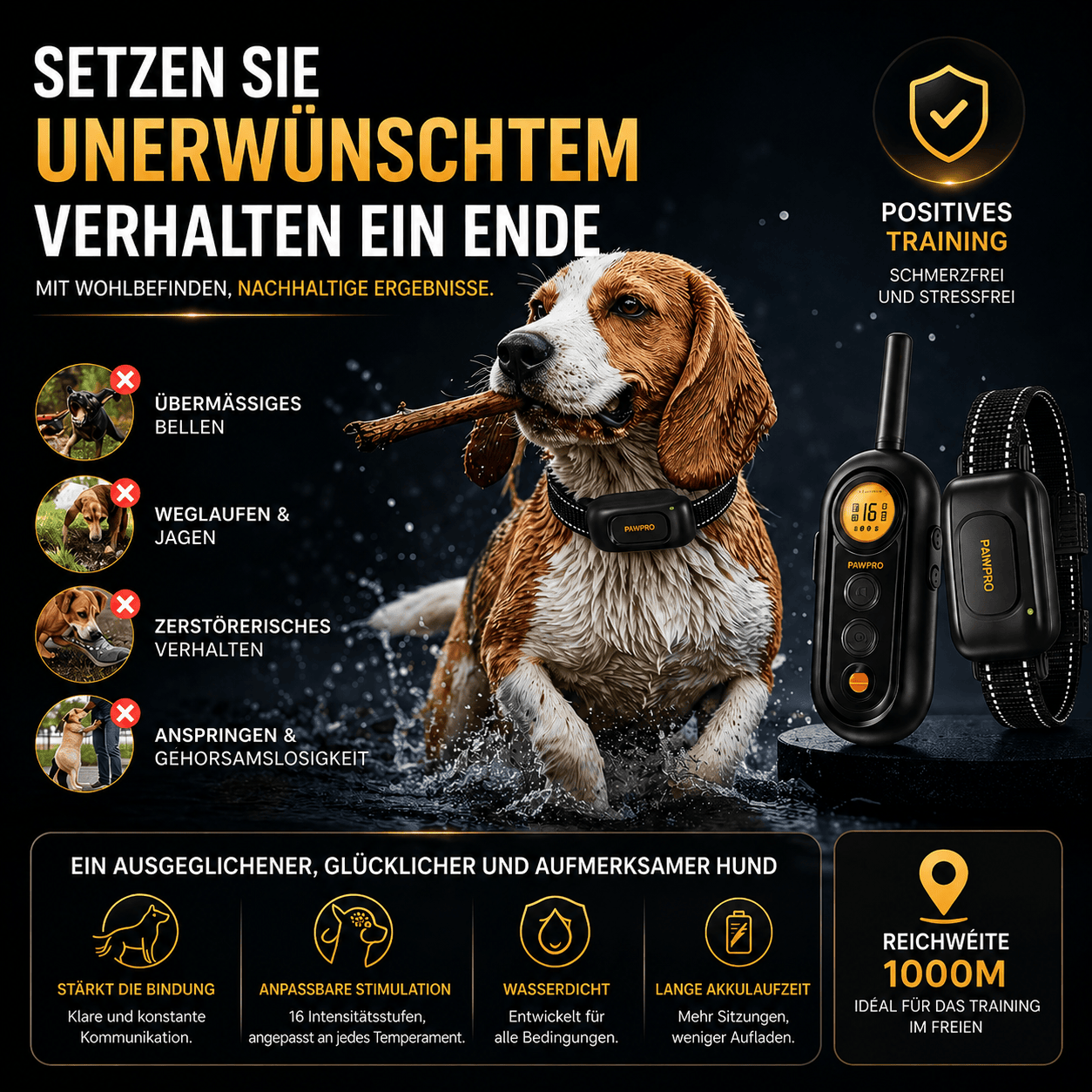 Erziehungshalsband für Hunde — PP6-A — Bild ansehen 2