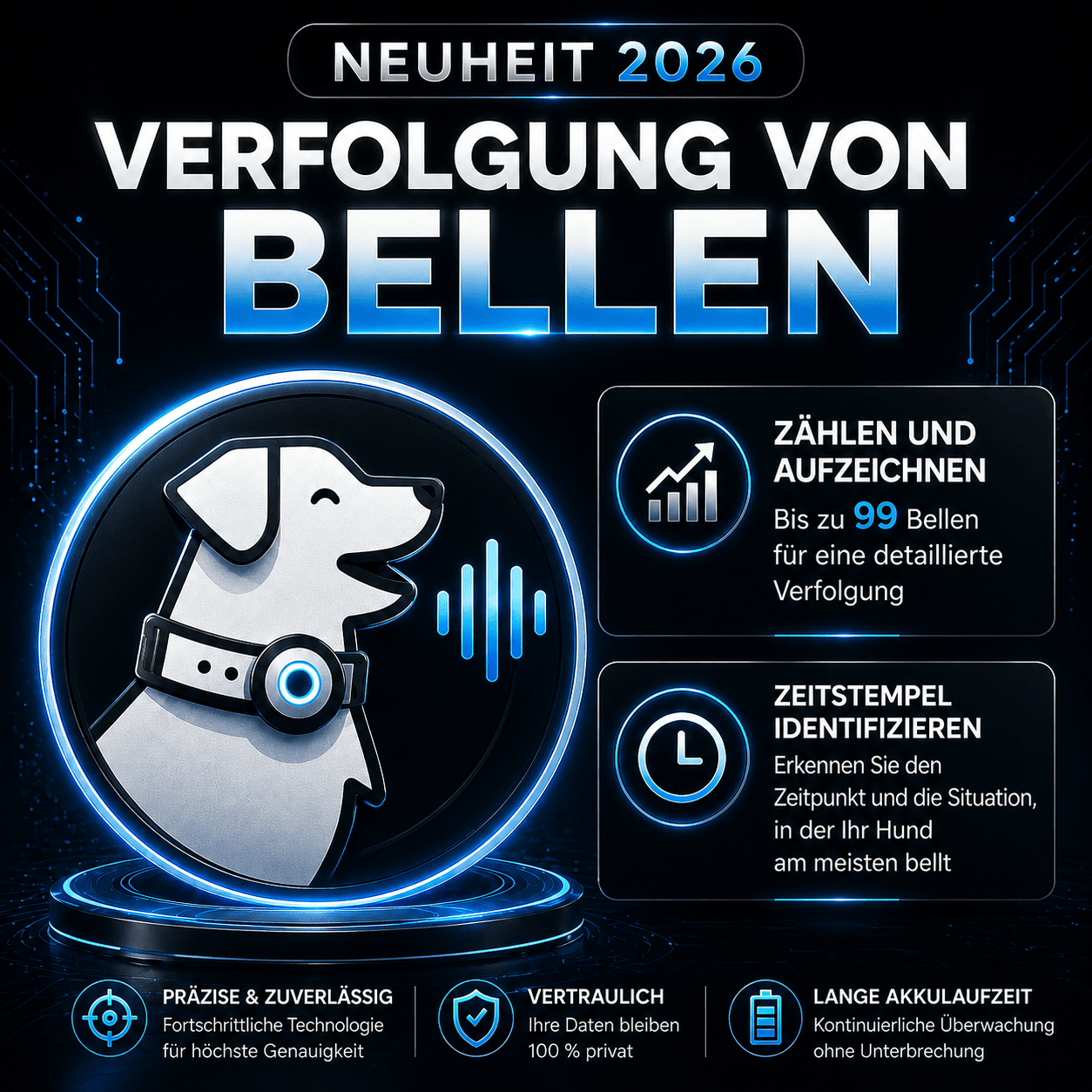 PAWPRO Antibell-Halsband — Tierärztlich Empfohlen — Bild ansehen 3