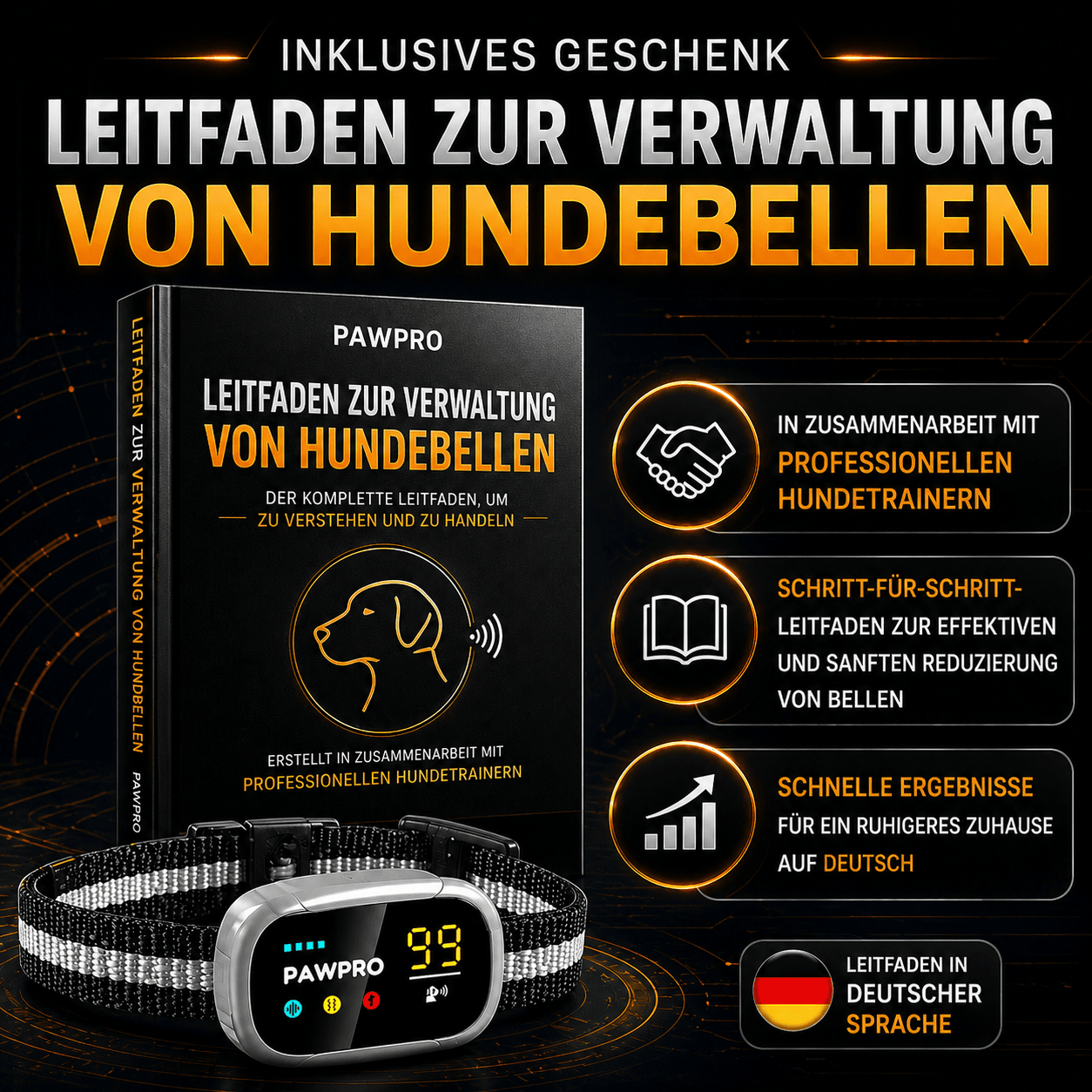 PAWPRO Antibell-Halsband — Tierärztlich Empfohlen — Bild ansehen 4