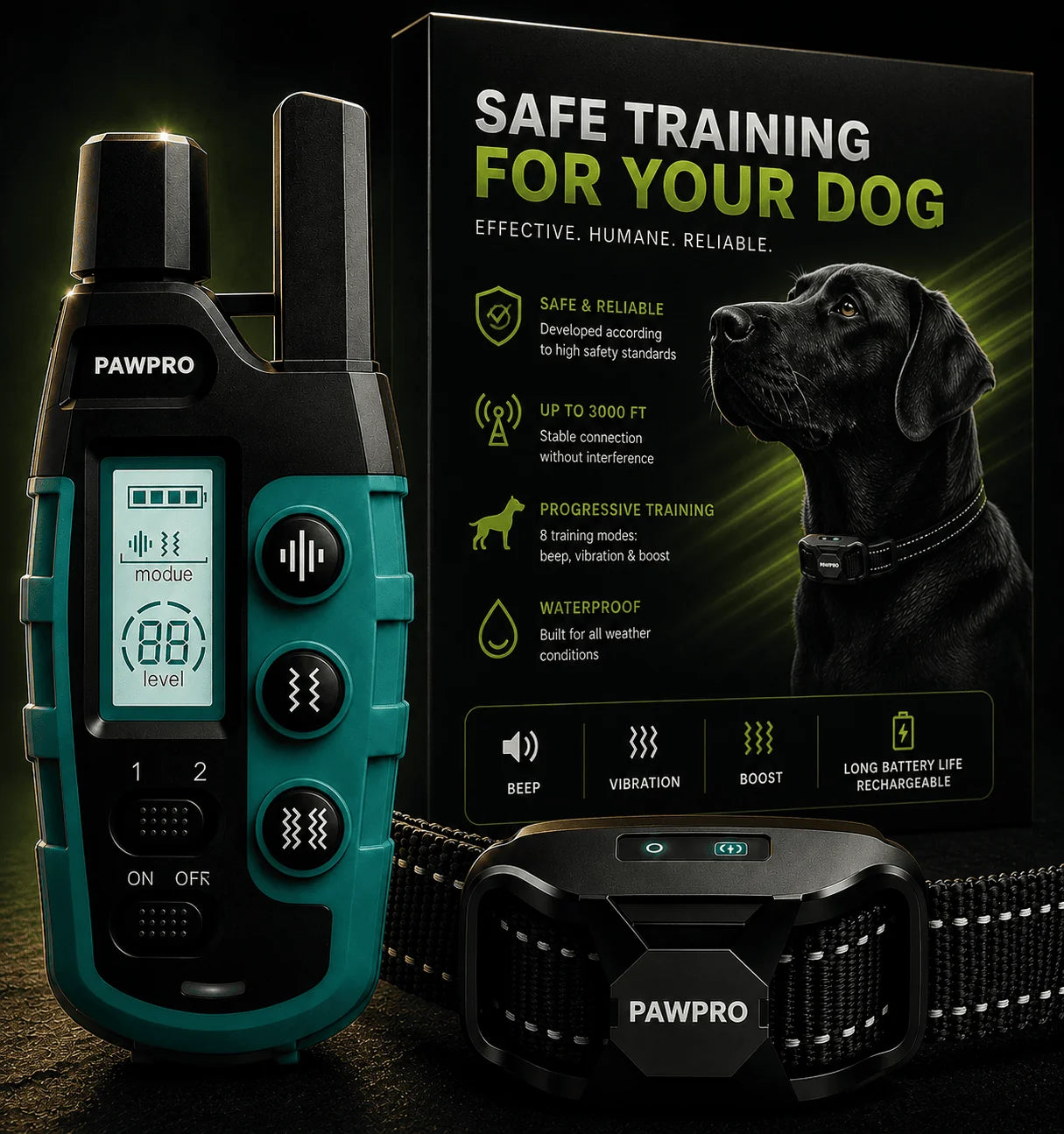 PAWPRO halsbånd anbefalet for din hund
