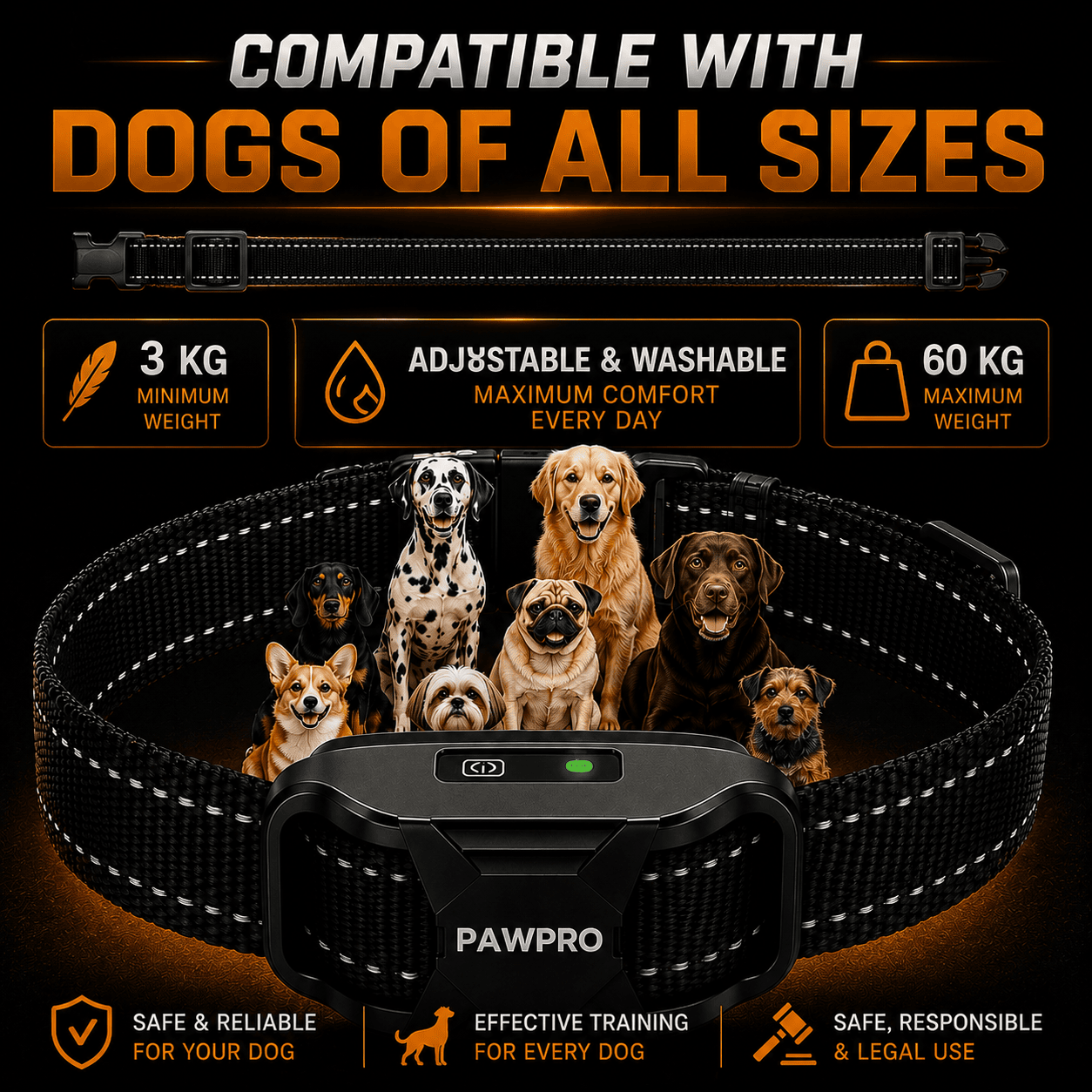 PAWPRO Alpha1 Træningshalsbånd — Se bild 6