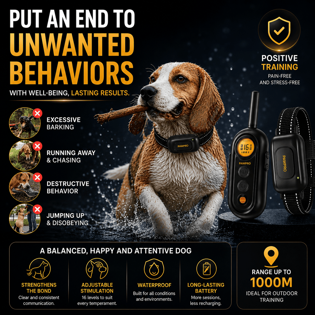 Collar de Adiestramiento para Perros — PP6-A — Ver imagen 2